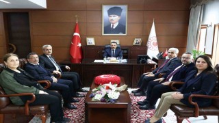 Zonguldak SGK heyetinden Vali Hacıbektaşoğluna ziyaret