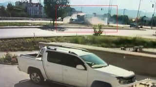 25 yaşındaki sürücünün hayatını kaybettiği feci kaza anı güvenlik kamerasında