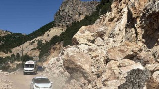 Adıyaman- Çelikhan Karayolunda heyelan