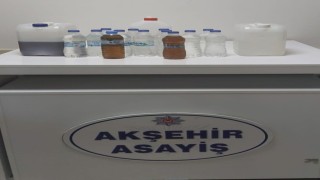 Akşehir Polisi sahte içki imalatına geçit vermedi