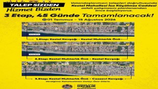 Alanya Belediyesi'nden Kestel'e Erken Asfalt Hamlesi