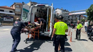 Alaplıda motosiklet kazası: 1 kişi yaralandı