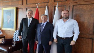 Altayda Başkan Sinan Kanlı, Ahmet Nur Çebi ve Mahmut Özgener buluştu