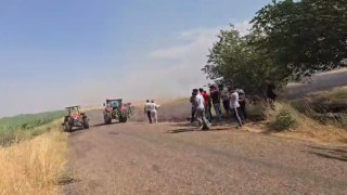 Anız yangını korkuttu