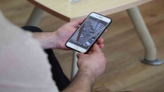 Araçla ezilmeye çalıştığı anlara ait görüntüleri paylaştı