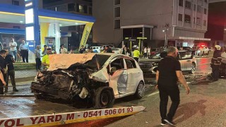 Atakumda kontrolden çıkan otomobil karşı şeride geçti: 5 yaralı