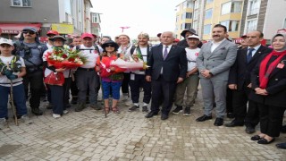 Atatürk ve İstiklal Yolu Yürüyüşünde katılımcılar, Seydiler ilçesine ulaştı