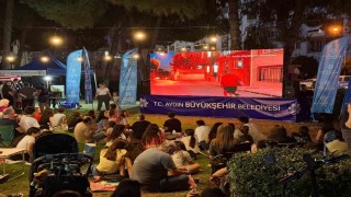 Aydın Büyükşehir Belediyesinin açık hava sinema etkinlikleri sürüyor