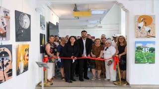 Aydında her yaştan sanatseverin eserleri görücüye çıktı