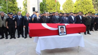 Aydınlı şehit polis memuru Denizlide toprağa verildi