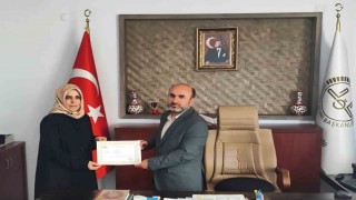 Aydıntepe Müftülüğü personeli başarı belgesiyle taltif edildi