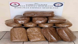 Bafrada 60 kilo kaçak tütün ele geçirildi