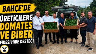 Bahçe’de Üreticilere Domates ve Biber Fidesi Hibe Desteği