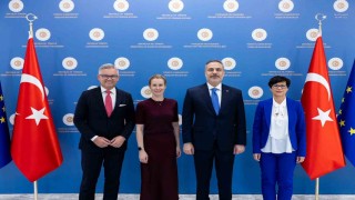 Bakan Fidan, AB Komisyonu Başkan Yardımcısı Kallas ve beraberindeki heyetle bir araya geldi