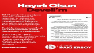 Baki Ersoy müjdeyi verdi: Hayırlı olsun Develim