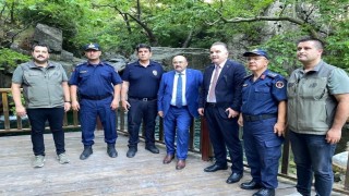 Balıkesir Valisi İsmail Ustaoğlu Kazdağı Milli Parkı Hasanboğuldu alanında incelemelerde bulundu