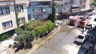 Balıkesirde çardak yangını korkuttu