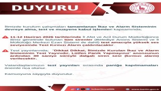 Bartında afetler için ikaz ve alarm sistemi kuruldu
