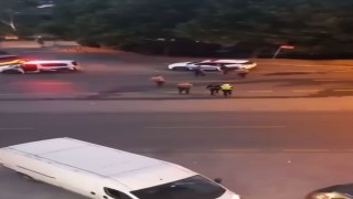 Başakşehirde işletmeyi kurşunlayan motosikletliler suçüstü yakalandı