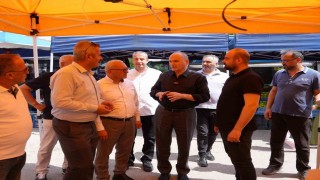 Başkan Özlü, pazarcı esnafıyla bir araya geldi