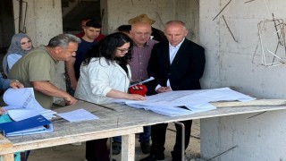 Bayburttaki şantiyelerde yapı denetimi yapıldı
