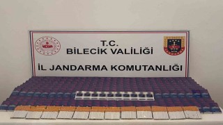 Bilecikte 9 bin 900 adet doldurulmuş makaron ele geçirildi