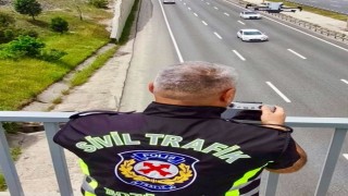 Bilecikte drone destekli trafik denetimi