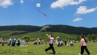 Bilecikte gökyüzü uçurtmalarla renklendi
