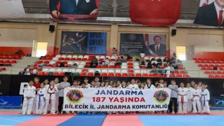 Bilecikte jandarmanın 187. yılına özel pankart