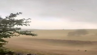 Bingölde şiddetli fırtına kameralara yansıdı