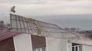 Bitlis'te dolu ve fırtına