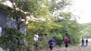 Boluda 2 katlı evin çatı katında yangın çıktı