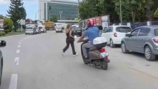 Boluda kazadan kıl payı kurtuldular: O anlar kamerada
