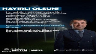 Bünyanda Akmescit Kavşağı aydınlatılacak