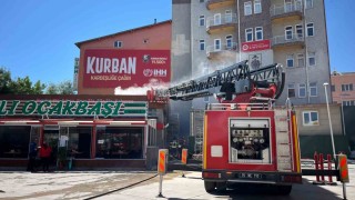 Burdurda baca yangını