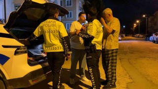 Bursada alkollü sürücüye alkolmetre dersi kamerada