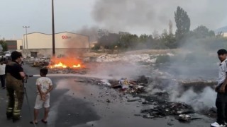 Bursada otluk alanda çıkan yangın paniğe neden oldu