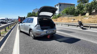 Büyükçekmecede otomobile arkadan çarpan genç motosiklet sürücüsü hayatını kaybetti