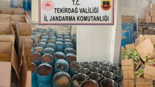 Çerkezköyde 84 milyon TL değerinde kaçak tütün ele geçirildi