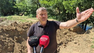 Çevreyi kirleten piknikçilere kızan muhtar yeniden hendek kazdırdı