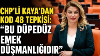 CHP’li Kaya’dan Kod 48 Tepkisi: “Bu Düpedüz Emek Düşmanlığıdır”