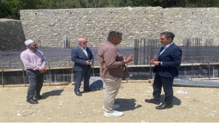 Çökek Mahallesinde cami inşaatı devam ediyor