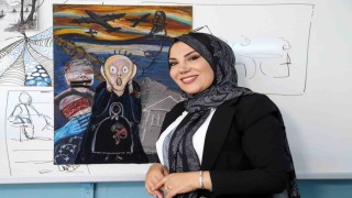 Çöp değil sanat eseri: Öğretmen Hatice Şentürkten ilham veren geri dönüşüm projesi