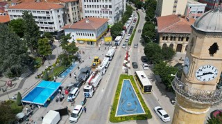 Çorum Belediyesi 83 milyon liralık yeni araç filosunu hizmete aldı