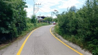 Cumayerinde yol çizgi çalışmaları tamamlandı