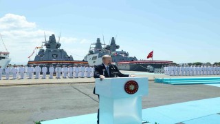 Cumhurbaşkanı Erdoğan: Askeri gemi inşa sanayimiz, 103 yıllık cumhuriyet tarihimizin en yoğun ve en verimli günlerini yaşıyor