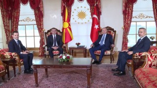 Cumhurbaşkanı Erdoğan, Kuzey Makedonya Başbakanı Mickoskiyi kabul etti