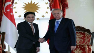 Cumhurbaşkanı Erdoğan, Singapur Başbakanı Lawrence Wongu kabul etti