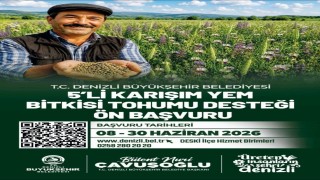 Denizli Büyükşehirin 5li karışım yem bitkisi tohumu desteği başvuruları başladı