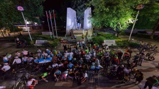 Denizlide 400 bisikletli birlikte pedal çevirdi